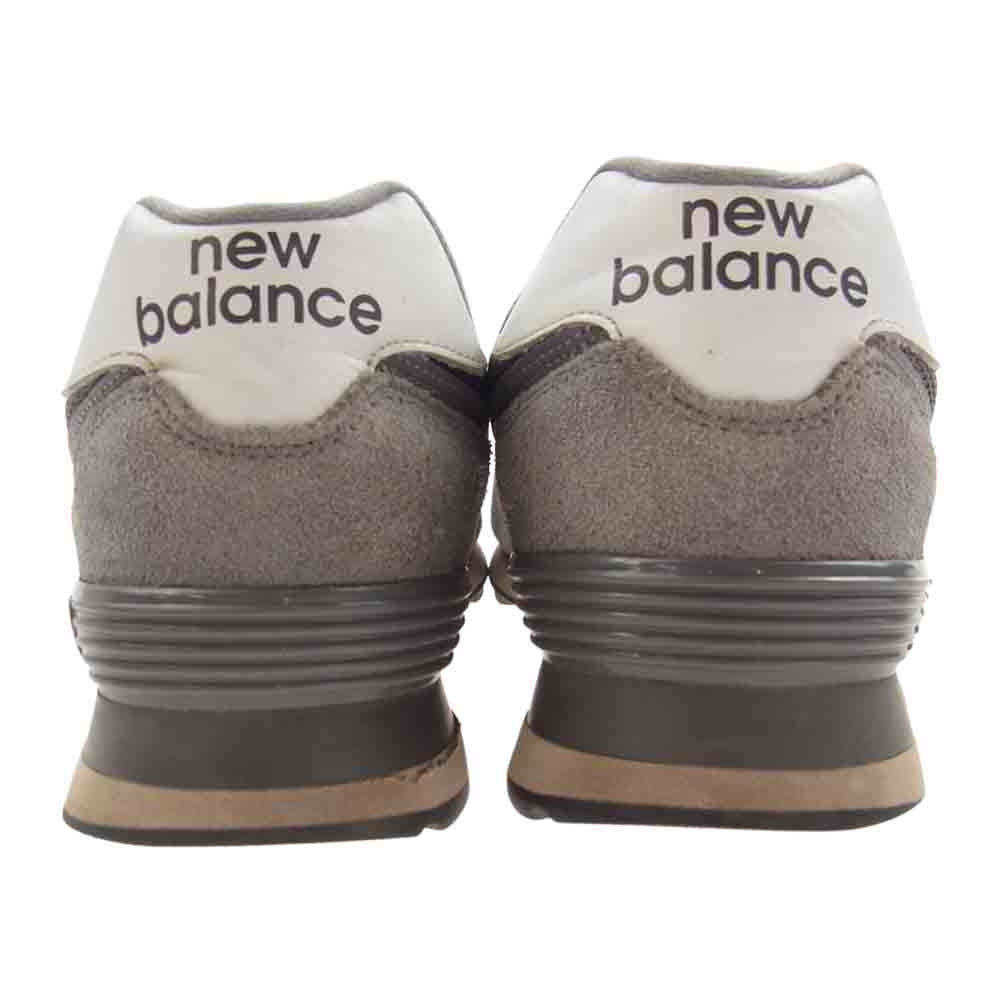 NEW BALANCE ニューバランス ML574EG2 スエード スニーカー グレー系 27cm【中古】