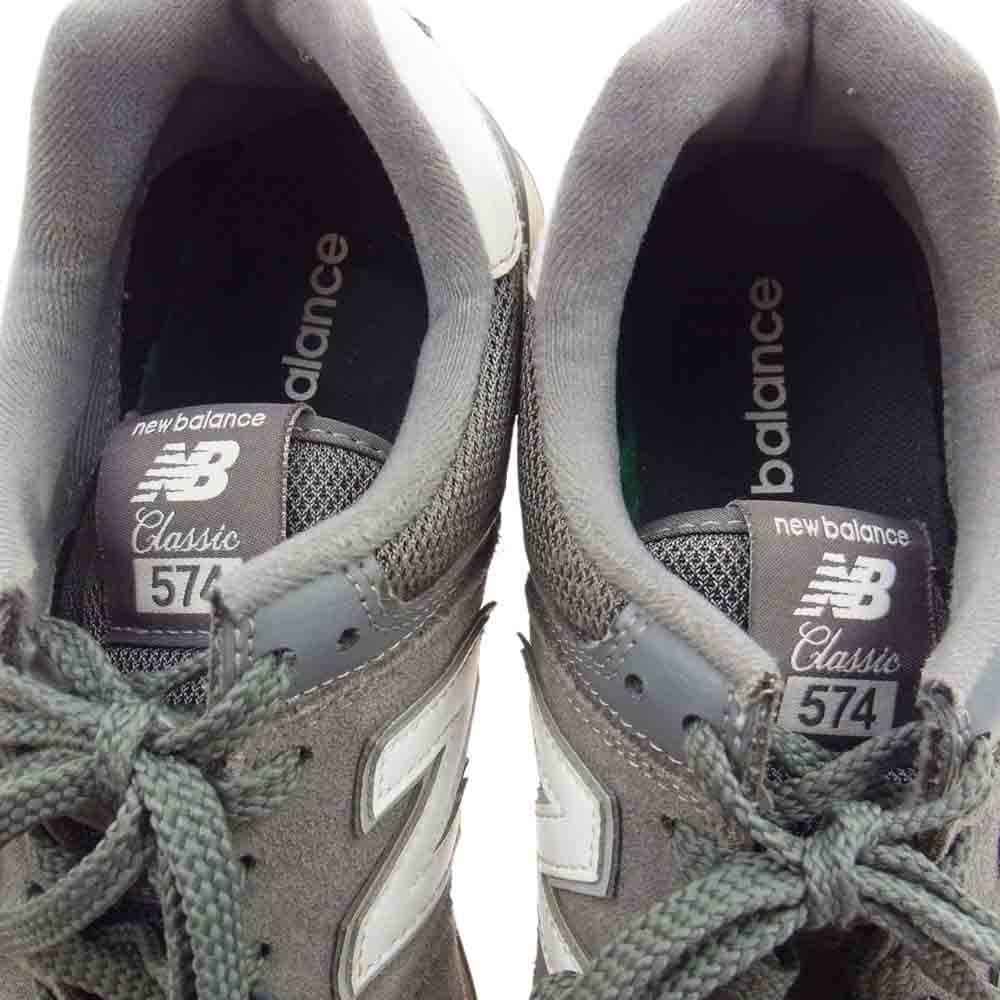 NEW BALANCE ニューバランス ML574EG2 スエード スニーカー グレー系 27cm【中古】