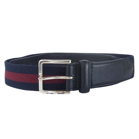 VISVIM ビズビム VA0000307-02 RIBBON VELT リボン ベルト ネイビー系 34【中古】