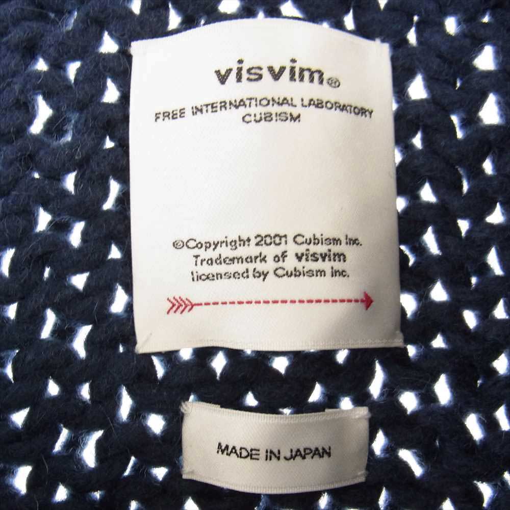 VISVIM ビズビム 22AW 0122205012002 AMPLUS BOATNECK HAND-KNIT アンプラス ボートネック ハンド ニット セーター ネイビー系 1【美品】【中古】