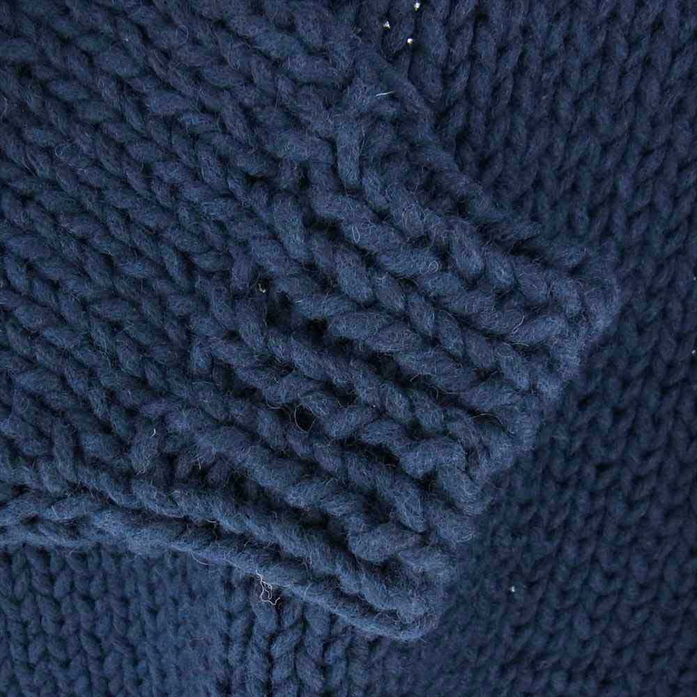 VISVIM ビズビム 22AW 0122205012002 AMPLUS BOATNECK HAND-KNIT アンプラス ボートネック ハンド ニット セーター ネイビー系 1【美品】【中古】