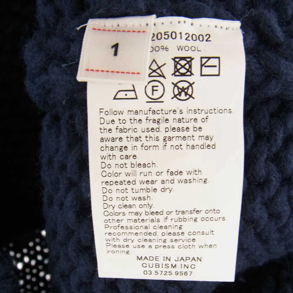 VISVIM ビズビム 22AW 0122205012002 AMPLUS BOATNECK HAND-KNIT アンプラス ボートネック ハンド ニット セーター ネイビー系 1【美品】【中古】
