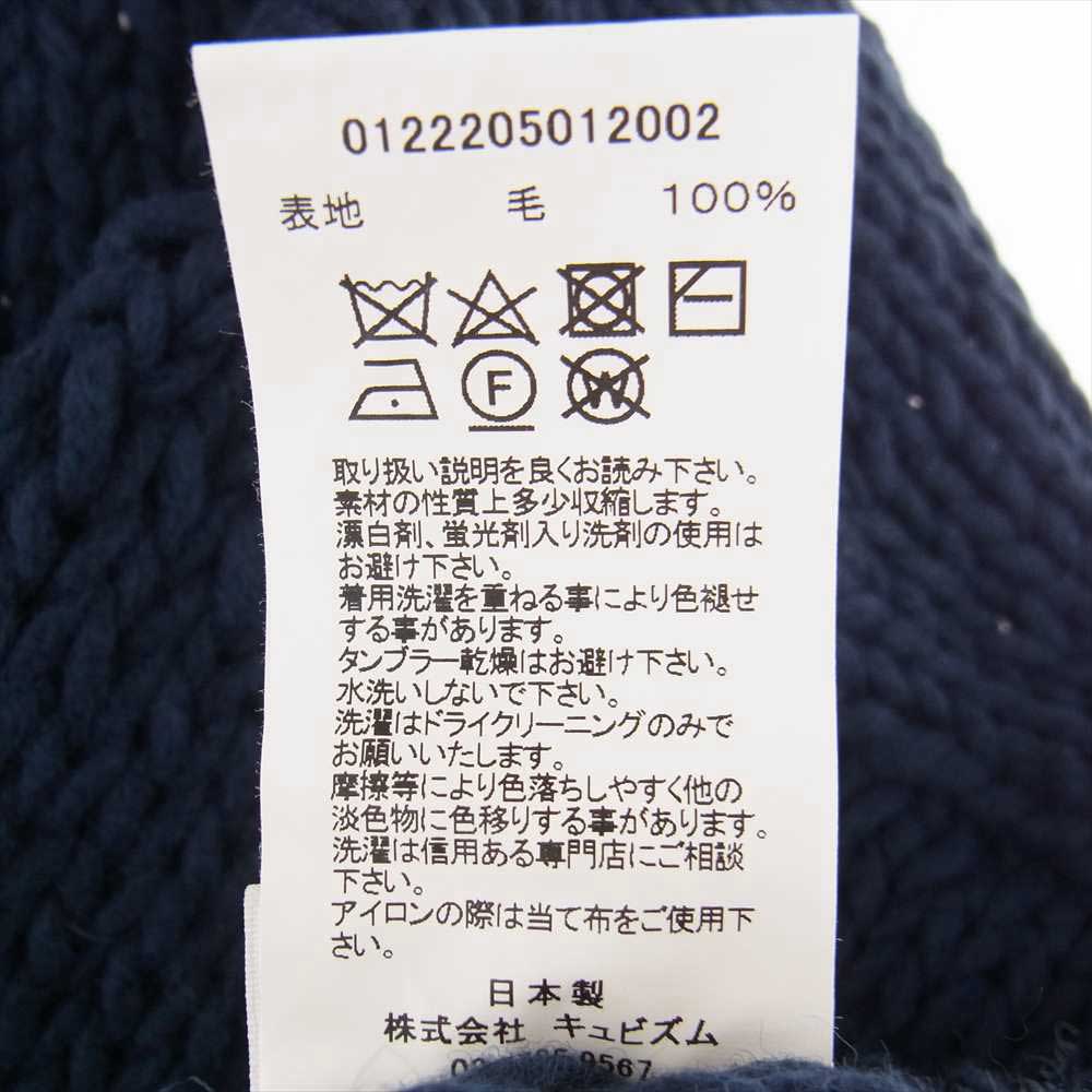 VISVIM ビズビム 22AW 0122205012002 AMPLUS BOATNECK HAND-KNIT アンプラス ボートネック ハンド ニット セーター ネイビー系 1【美品】【中古】