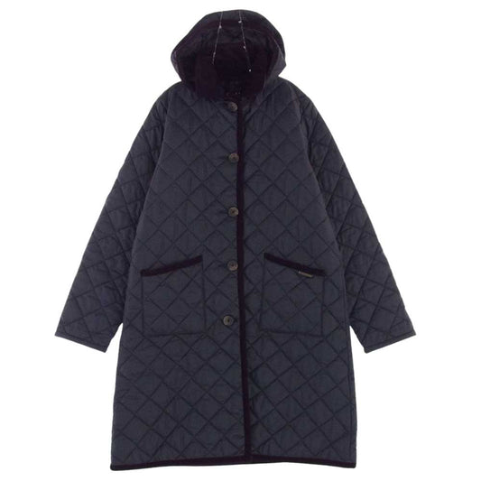 LAVENHAM ラベンハム キルティング ライナー コート パープル系 44【中古】