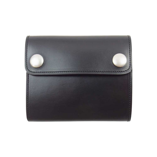 ADDICT CLOTHES アディクトクローズ SHORT TRACKER WALLET ショート トラッカー ウォレット ブライドル レザー 財布 ブラック系【極上美品】【中古】