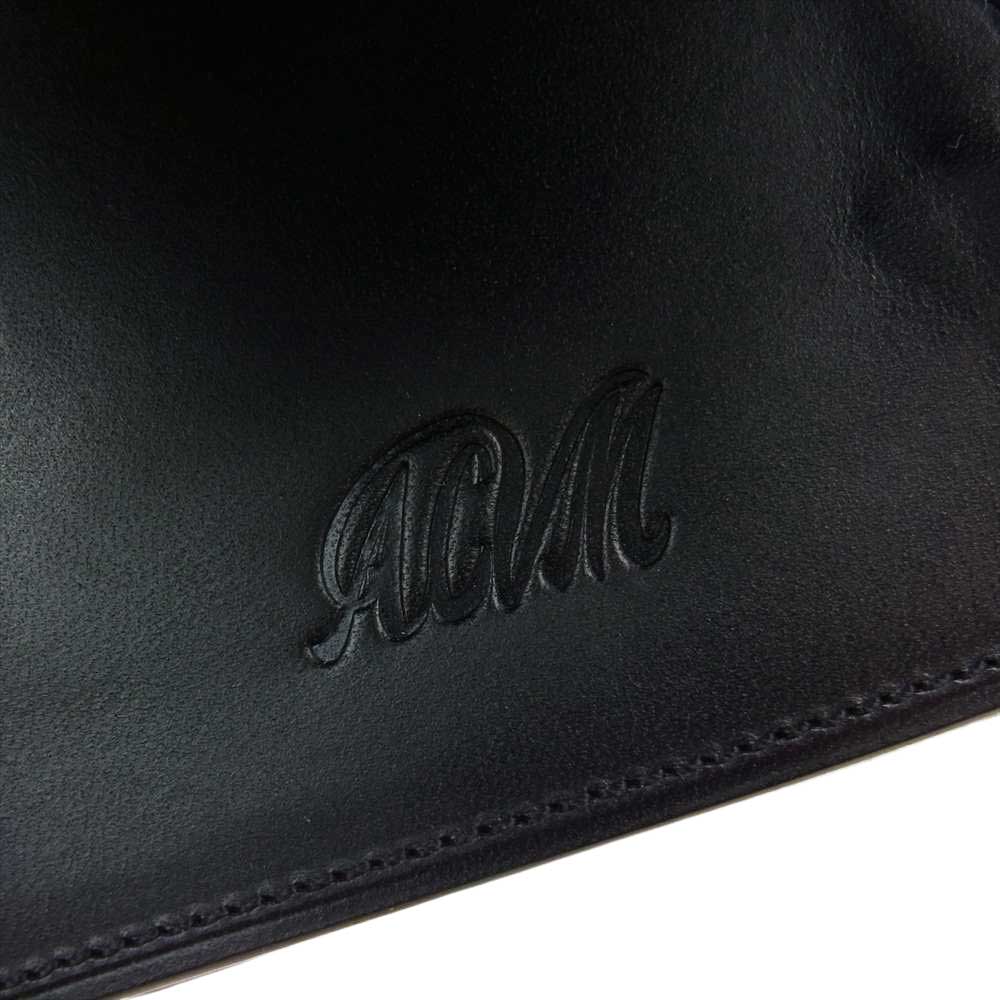 ADDICT CLOTHES アディクトクローズ SHORT TRACKER WALLET ショート トラッカー ウォレット ブライドル レザー 財布 ブラック系【極上美品】【中古】