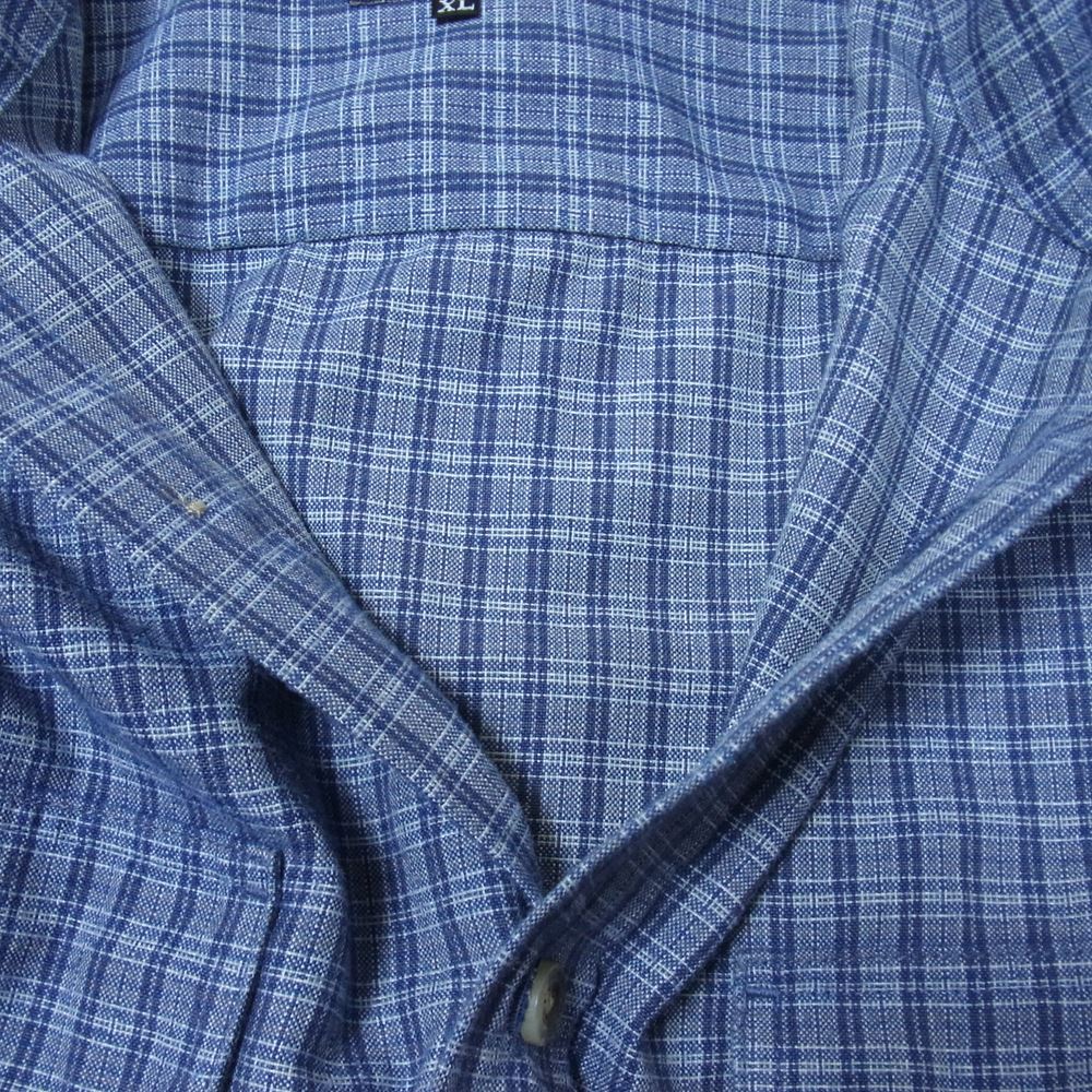 THE NORTH FACE ノースフェイス NT26402 チェック 長袖 シャツ ブルー系 XL【中古】