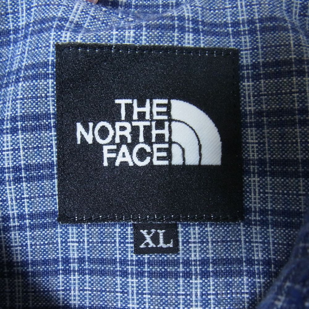 THE NORTH FACE ノースフェイス NT26402 チェック 長袖 シャツ ブルー系 XL【中古】