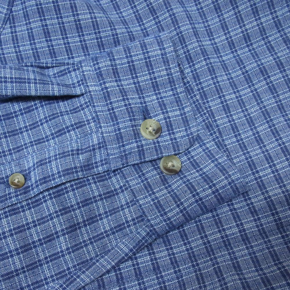 THE NORTH FACE ノースフェイス NT26402 チェック 長袖 シャツ ブルー系 XL【中古】