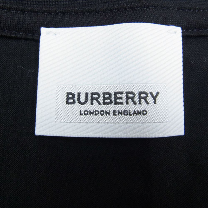 BURBERRY バーバリー 8026016 ロゴ プリント Tシャツ 半袖 ブラック系
