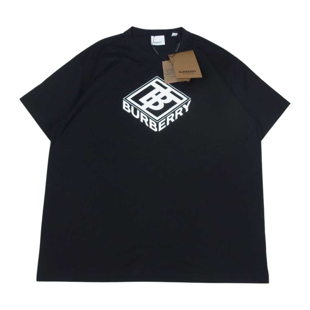 BURBERRY バーバリー 8038543 TB ロゴ Tシャツ半袖  ブラック系 M【極上美品】【中古】