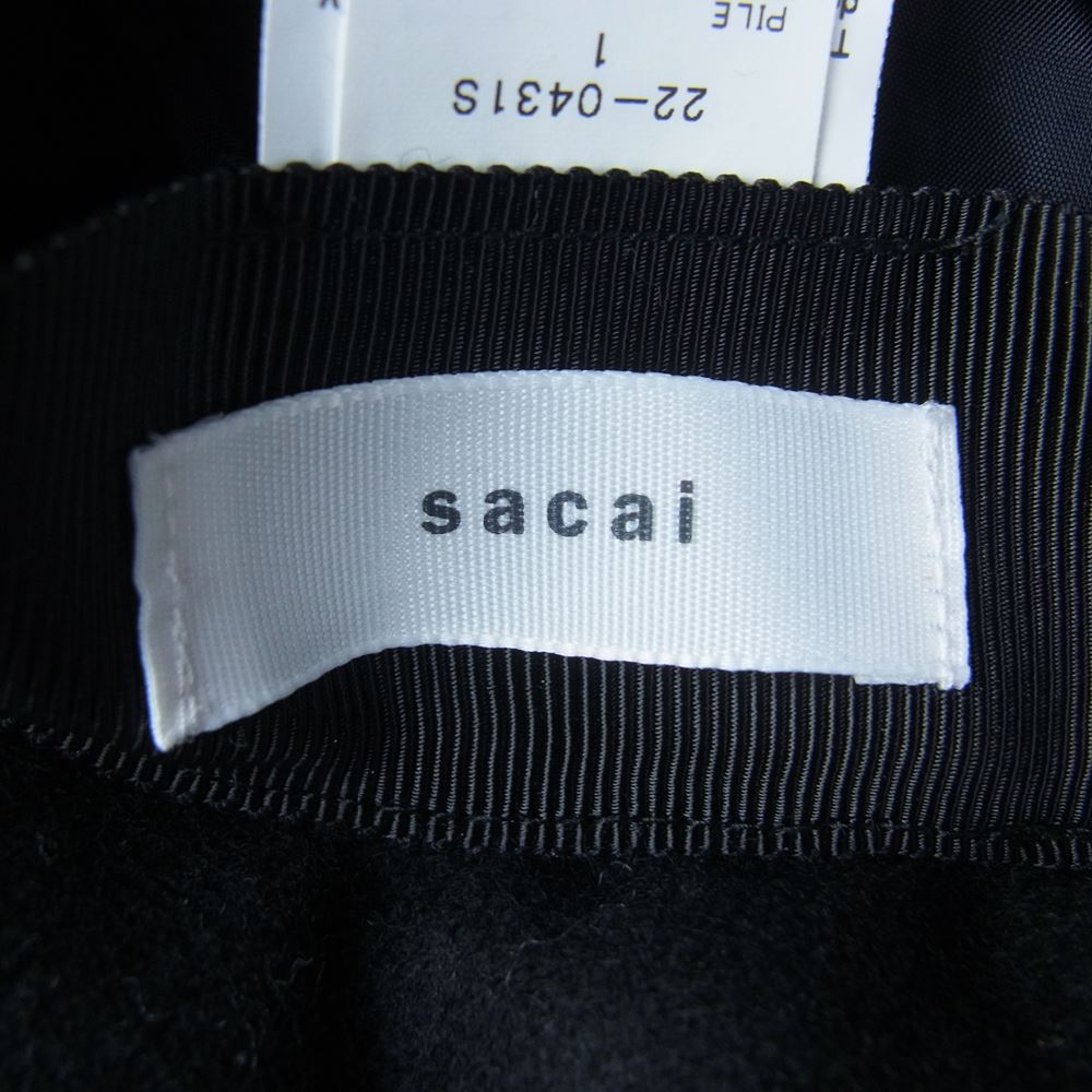 Sacai サカイ 22AAW 22-0431S Double Brim hat ボア バケットハット