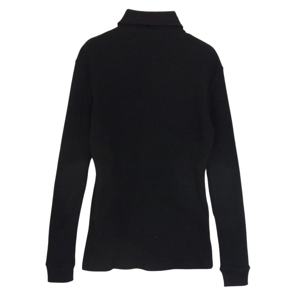 RAF SIMONS ラフシモンズ 20AW SOLAR YOUTH パッチ タートルネック ニット セーター ブラック系 M【中古】
