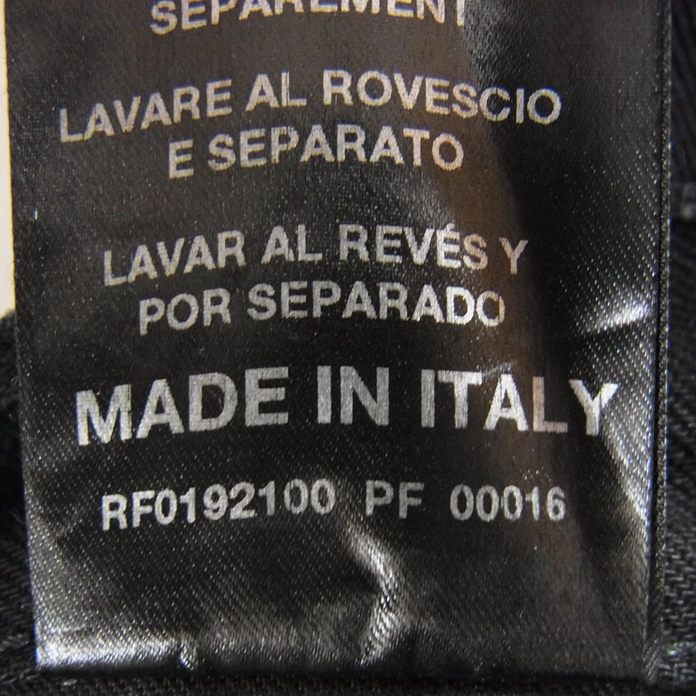 RAF SIMONS ラフシモンズ 19AW SLIM FIT DESTROYED RSパッチ