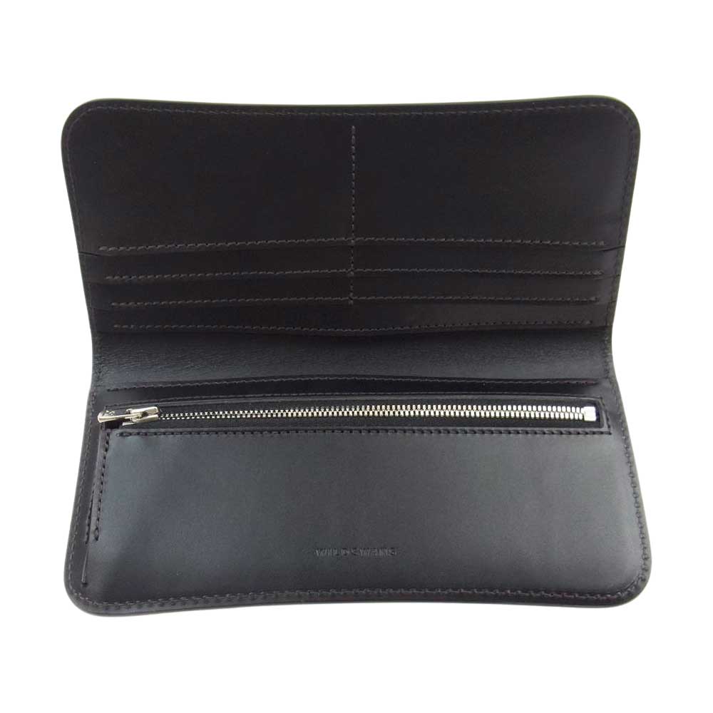 WILDSWANS ワイルドスワンズ SURFS Ⅰ LLOYD VACHE ロイドバッシュ サーフ 二つ折り 財布 ロング ウォレット ブラック系【美品】【中古】