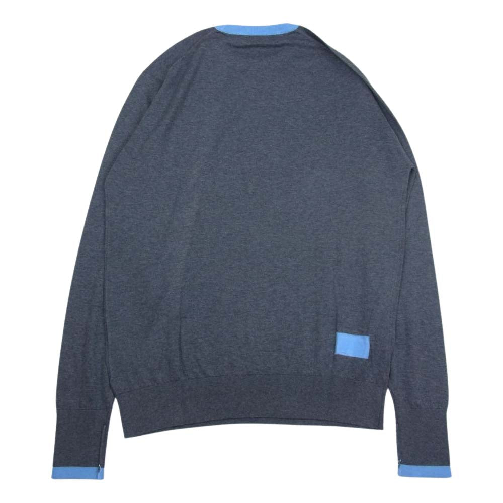 JOHN SMEDLEY ジョンスメドレー × FRAGMENT DESIGN フラグメントデザイン × SEQUEL シークエル FRGMT JS LH-S II クルーネック ニット セーター グレー系 S【新古品】【未使用】【中古】