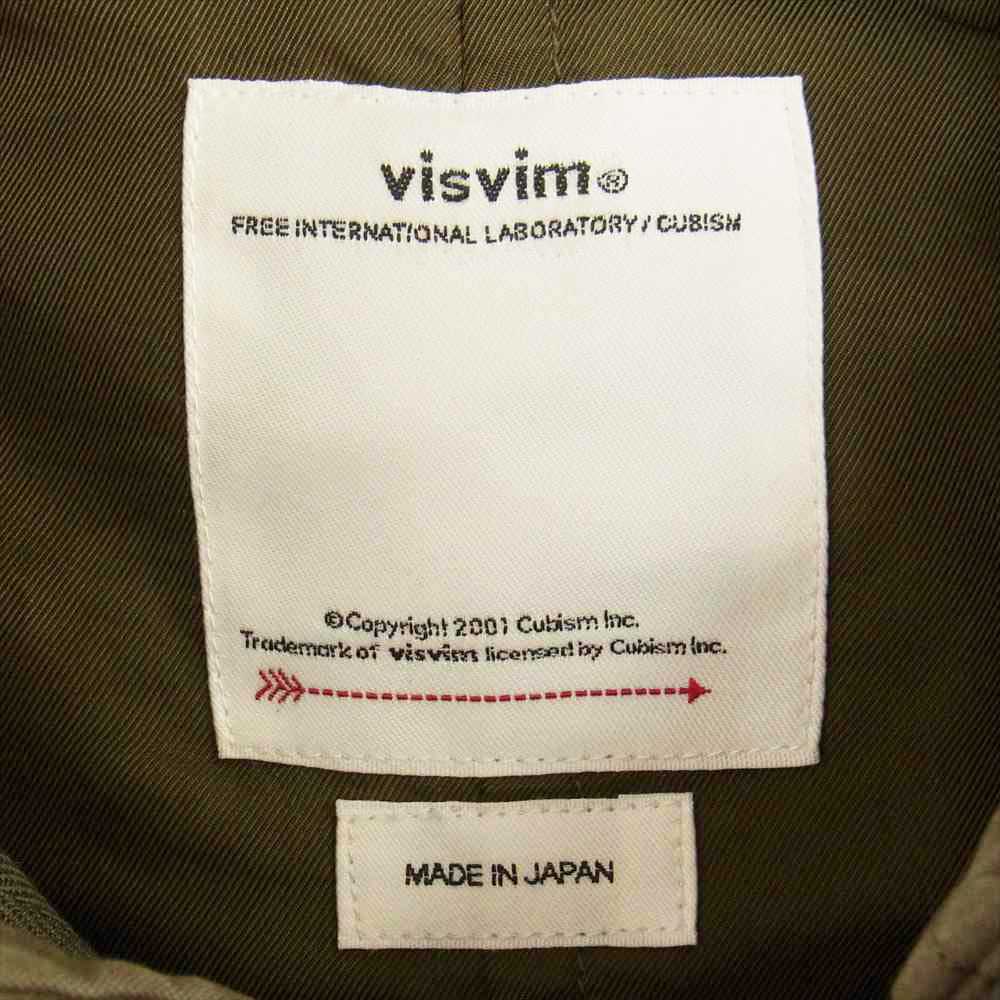 VISVIM ビズビム 0122205013006 22AW VALDEZ DOWN COAT バルディーズ ダウン ファー フード 加工 ジャケット オリーブ 1【極上美品】【中古】
