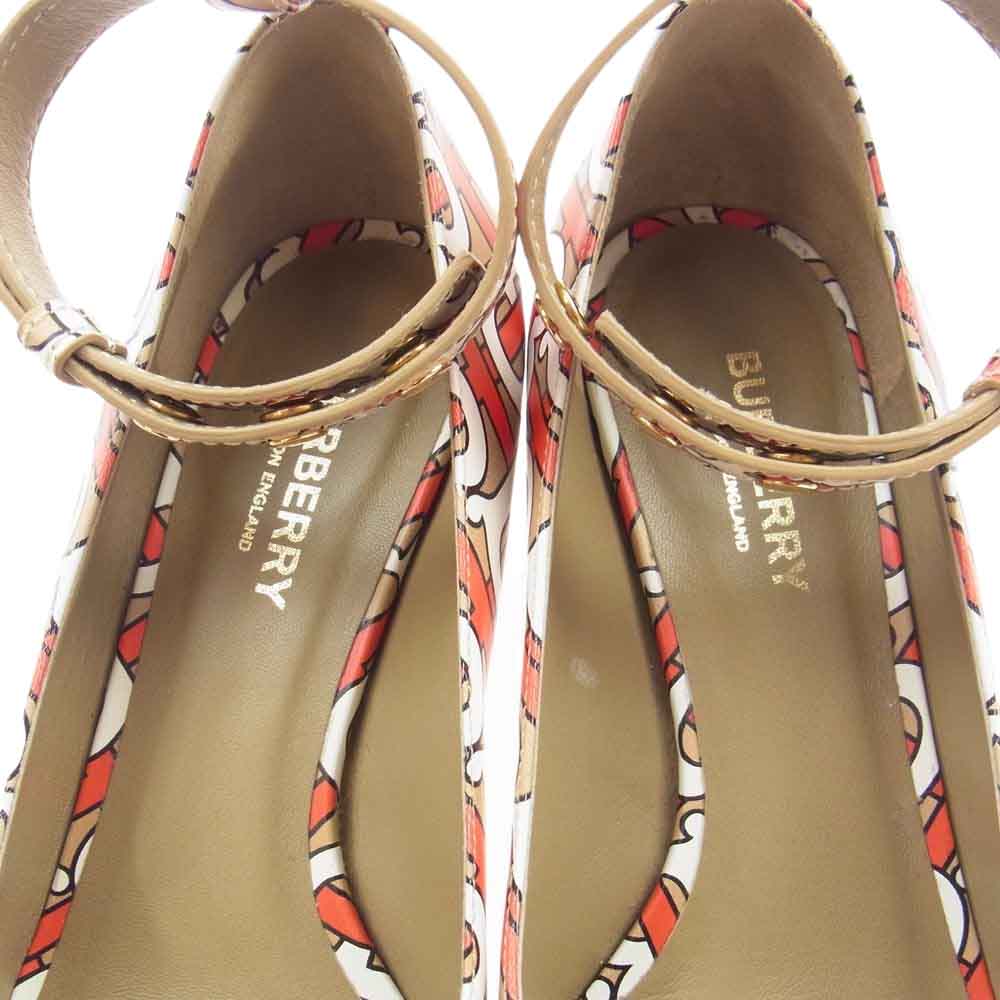 BURBERRY バーバリー A7136 TB モノグラム ストラップ パンプス  マルチカラー系 37 1/2【中古】