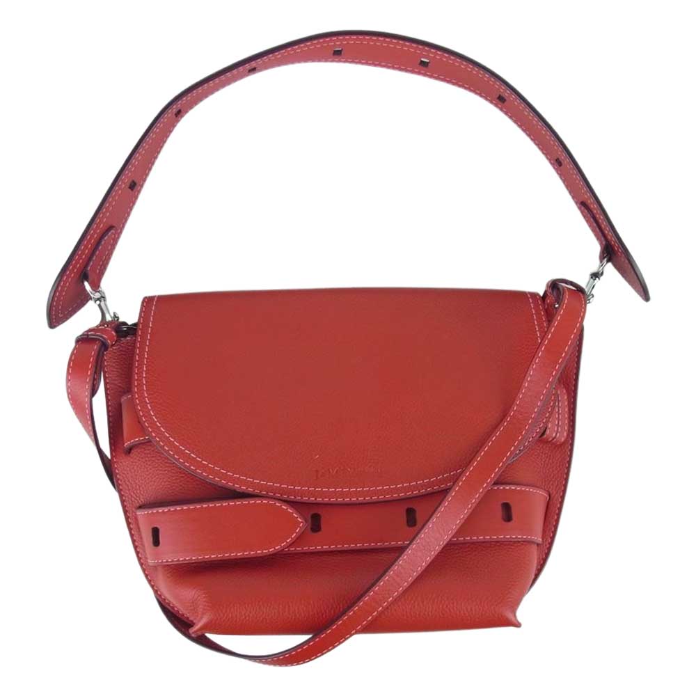 J&M Davidson ジェイアンドエムデヴィッドソン BELT POUCH ベルト ポーチ ショルダー バッグ レッド系【美品】【中古】