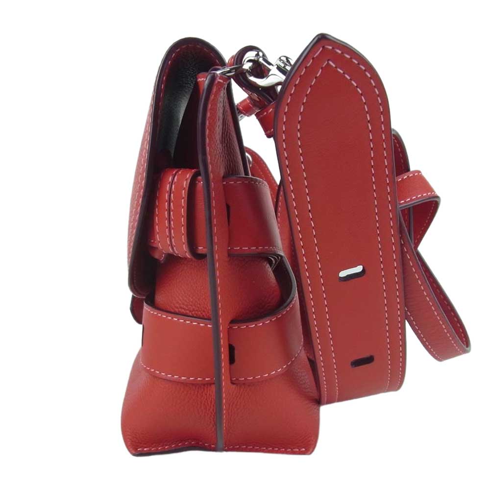 J&M Davidson ジェイアンドエムデヴィッドソン BELT POUCH ベルト ポーチ ショルダー バッグ レッド系【美品】【中古】
