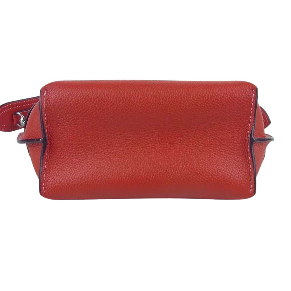 J&M Davidson ジェイアンドエムデヴィッドソン BELT POUCH ベルト ポーチ ショルダー バッグ レッド系【美品】【中古】