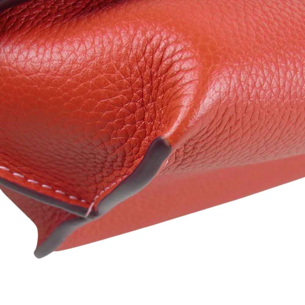 J&M Davidson ジェイアンドエムデヴィッドソン BELT POUCH ベルト ポーチ ショルダー バッグ レッド系【美品】【中古】