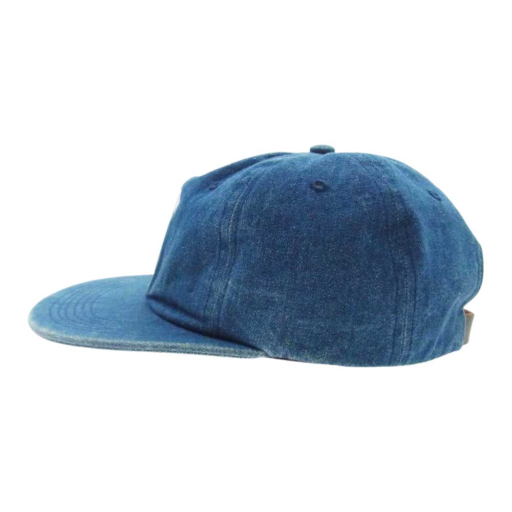 Supreme シュプリーム 17SS Washed Denim S Logo 6-Panel Cap デニム キャップ インディゴブルー系【中古】
