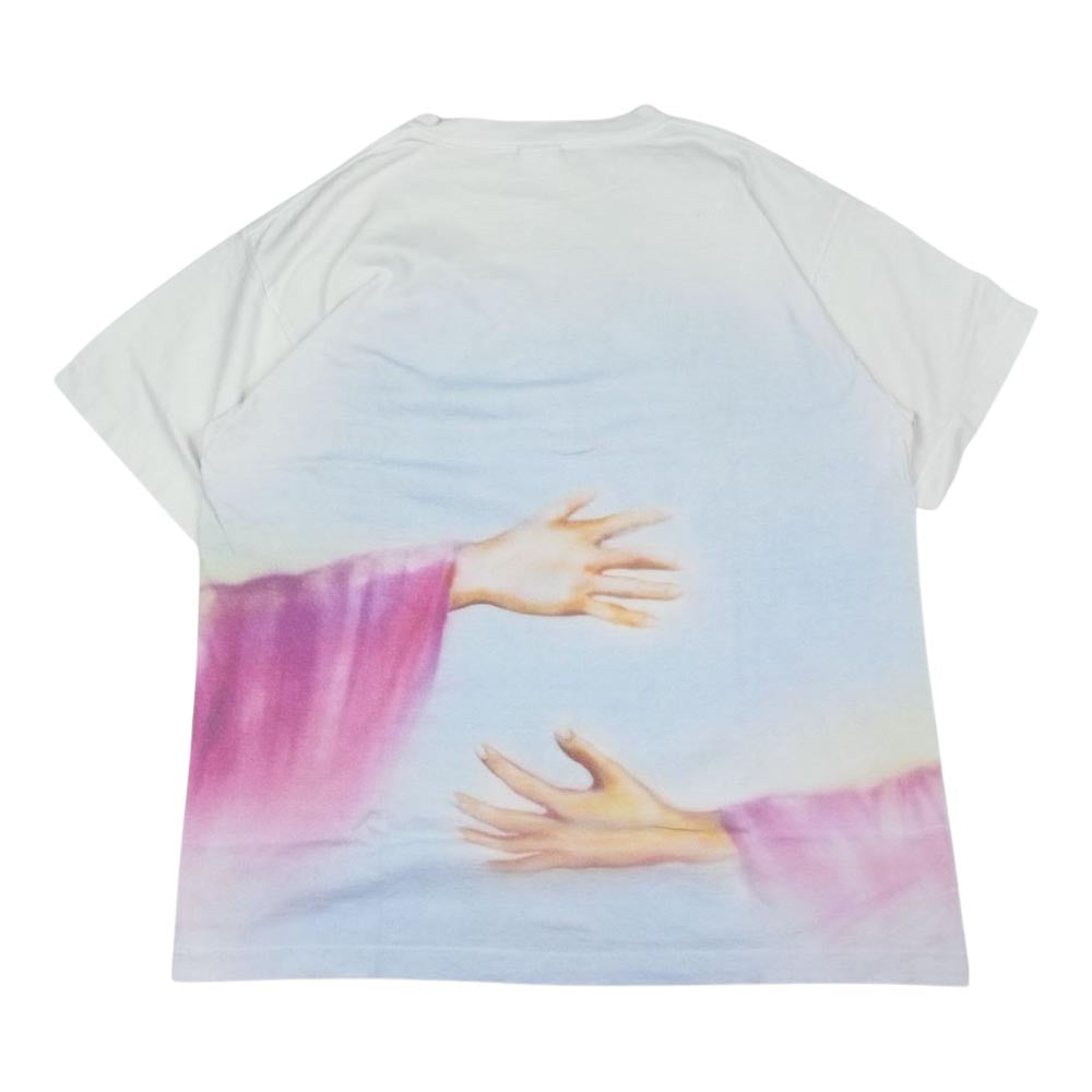 セントマイケル 21SS SM-S21-0000-002 MARIA HUG S/S TEE マリア ハグ プリント Tシャツ ホワイト系 XL【中古】