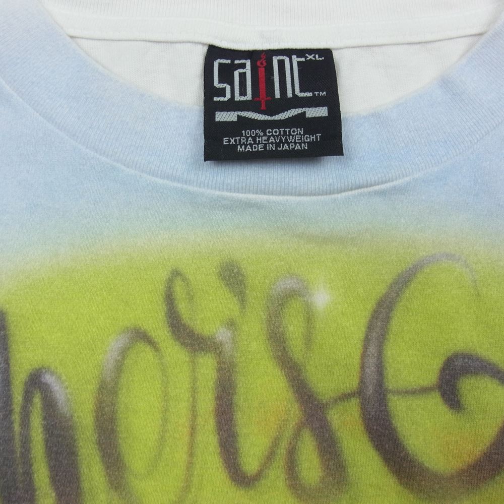 セントマイケル 21SS SM-S21-0000-002 MARIA HUG S/S TEE マリア ハグ プリント Tシャツ ホワイト系 XL【中古】