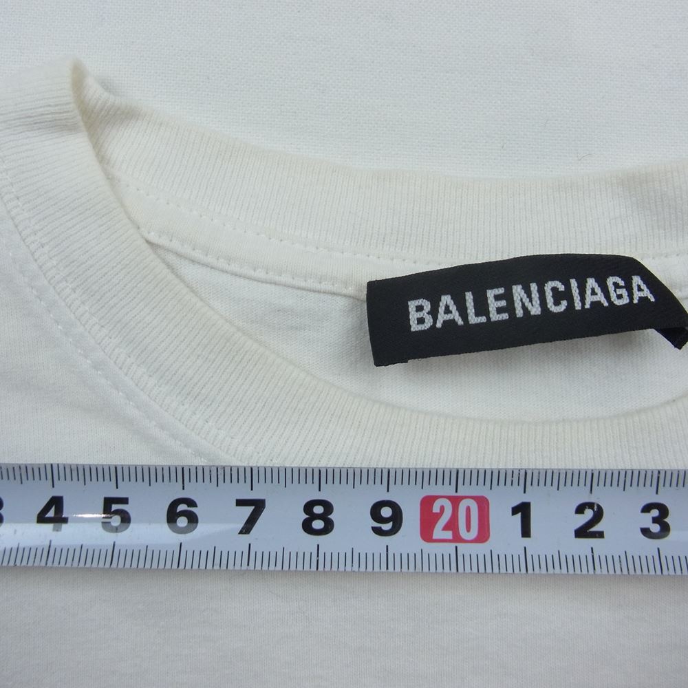 BALENCIAGA バレンシアガ 570805 TEV53 BB ロゴ レインボー 刺繍 T ...