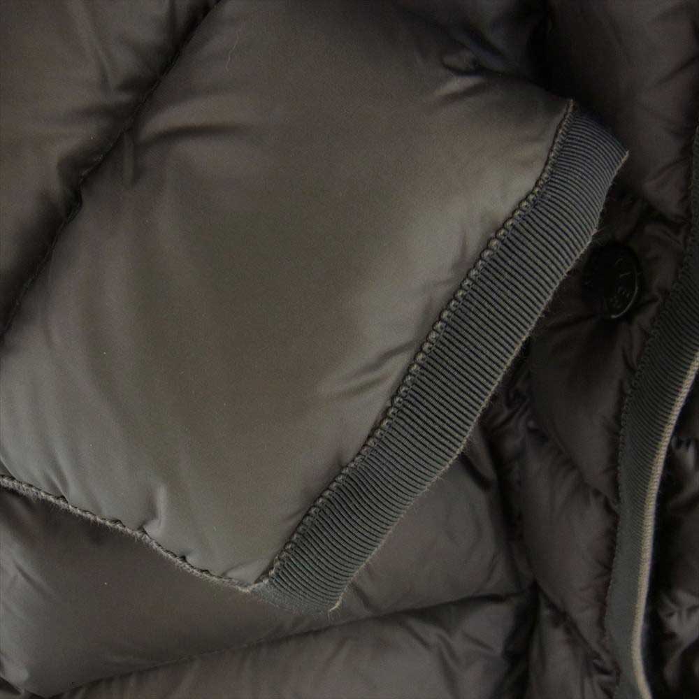 MONCLER モンクレール HERMIFUR エルミファー ファーフード付き ダウンコート ダウンジャケット グレー系 1【中古】