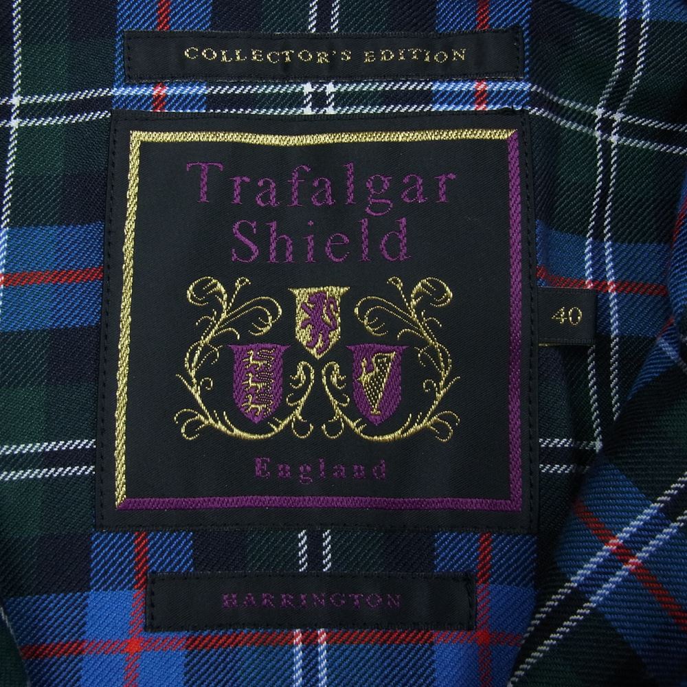 トラファルガーシールド ハリントン ジャケット ネイビー系 40【中古】