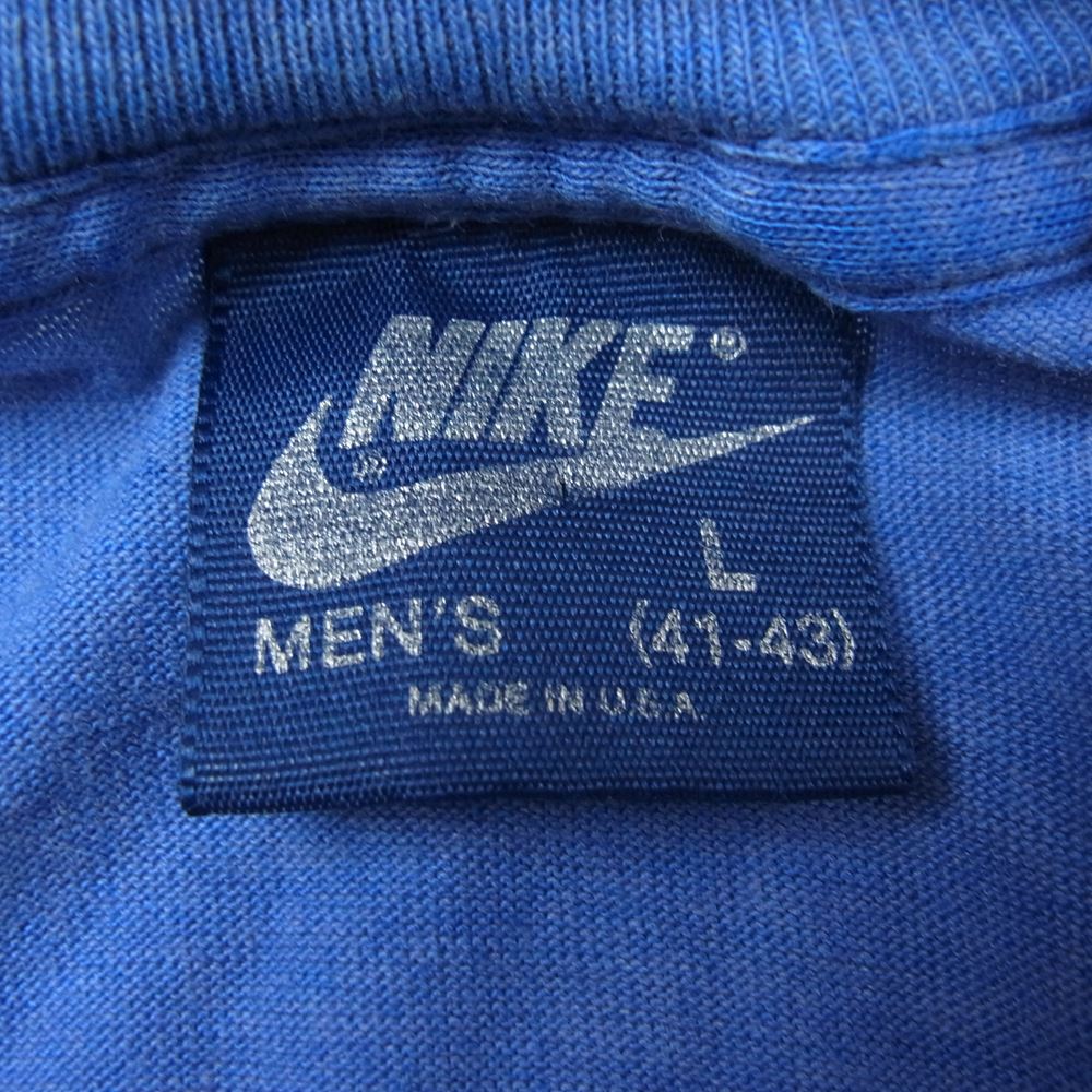 NIKE ナイキ 80s 紺タグ ヴィンテージ ジョーダン ポケット Tシャツ  ブルー系 L【中古】