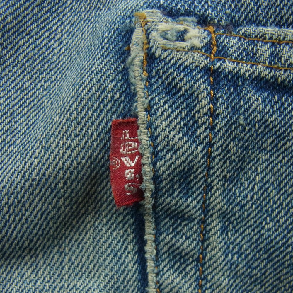Levi's リーバイス 501 66前期 small e シングルステッチ ボタン裏刻印6 ストレート ヴィンテージ デニム パンツ インディゴブルー系【中古】