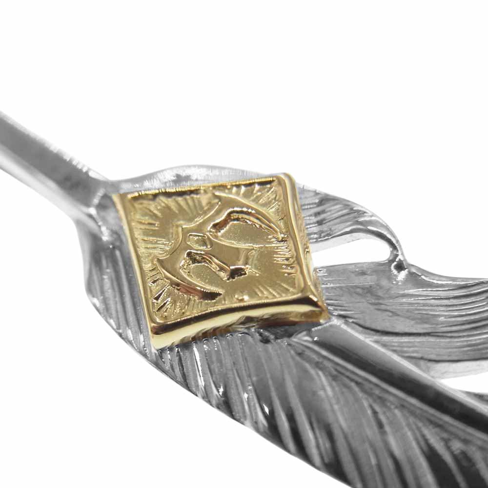 TARO WASHIMI ワシミタロウ 鷲見太郎 P＆T ギャランティ付属 鷲見太郎 ワシミタロウ K18 イーグルメタル スモール S フェザー ペンダントトップ【美品】【中古】