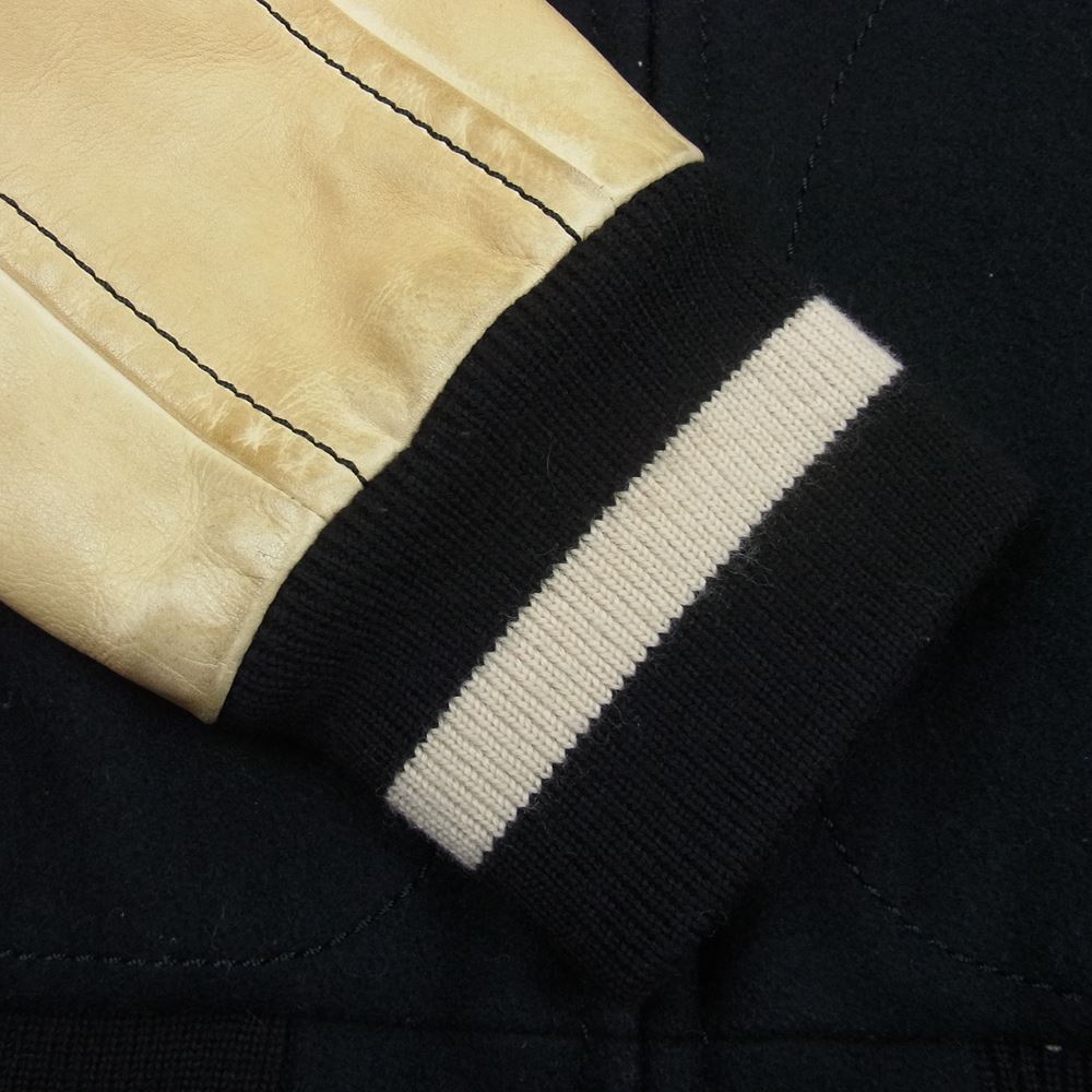 NUMBER(N)INE ナンバーナイン ポートランド期 復刻 袖レザー ウール