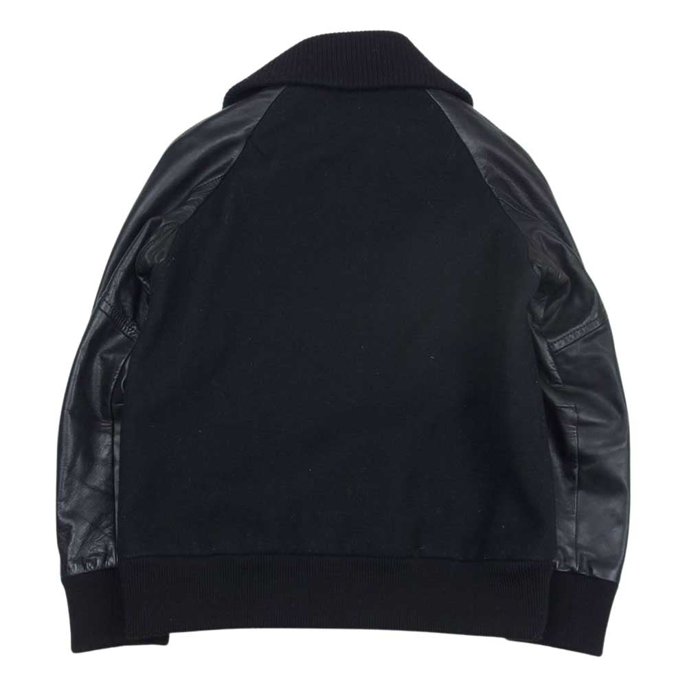 NUMBER(N)INE ナンバーナイン ポートランド期 復刻 袖レザー切替 スタジャン ジャケット ブラック ブラック系 2【中古】