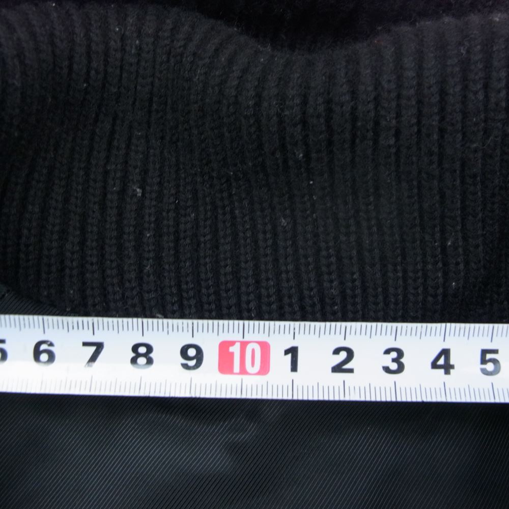 NUMBER(N)INE ナンバーナイン ポートランド期 復刻 袖レザー切替 スタジャン ジャケット ブラック ブラック系 2【中古】