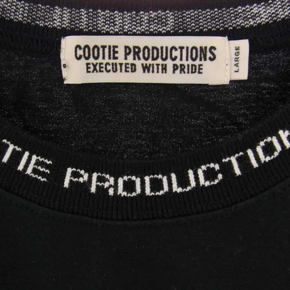 COOTIE クーティー ジャガード Tシャツ ブラック系 L【中古】