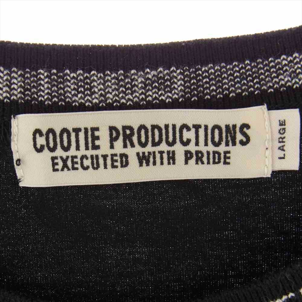 COOTIE クーティー ジャガード Tシャツ ブラック系 L【中古】