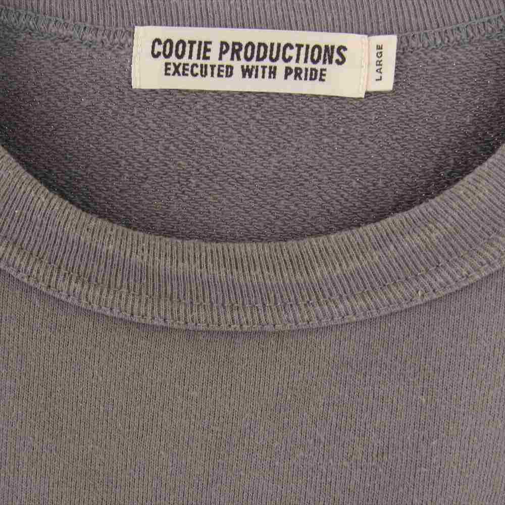 COOTIE クーティー ロゴプリント  クルーネック スウェット  グレー系 L【中古】