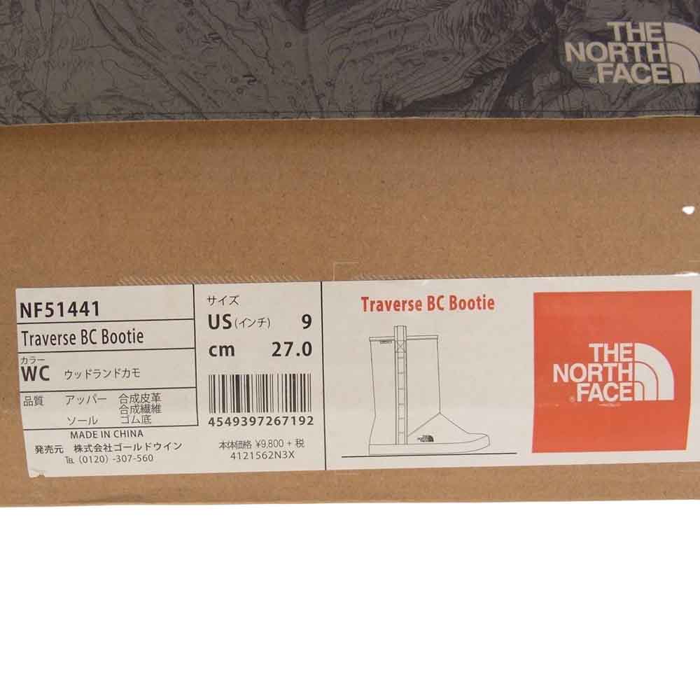 THE NORTH FACE ノースフェイス NF51441 Traverse BC Bootie トラバース ベースキャンプ ブーティ レイン ブーツ グリーン系 27.0cm【中古】