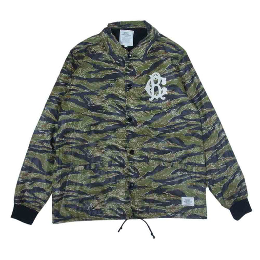 CRIMIE クライミー タイガーカモ ナイロン コーチ ジャケット カーキ系 L【中古】