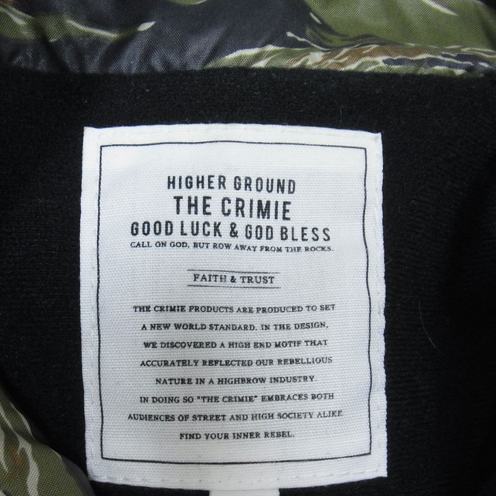 CRIMIE クライミー タイガーカモ ナイロン コーチ ジャケット カーキ系 L【中古】