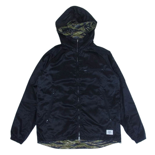 CRIMIE クライミー フーデット リバーシブル ジャケット  ブラック系 カーキ系 XL【中古】