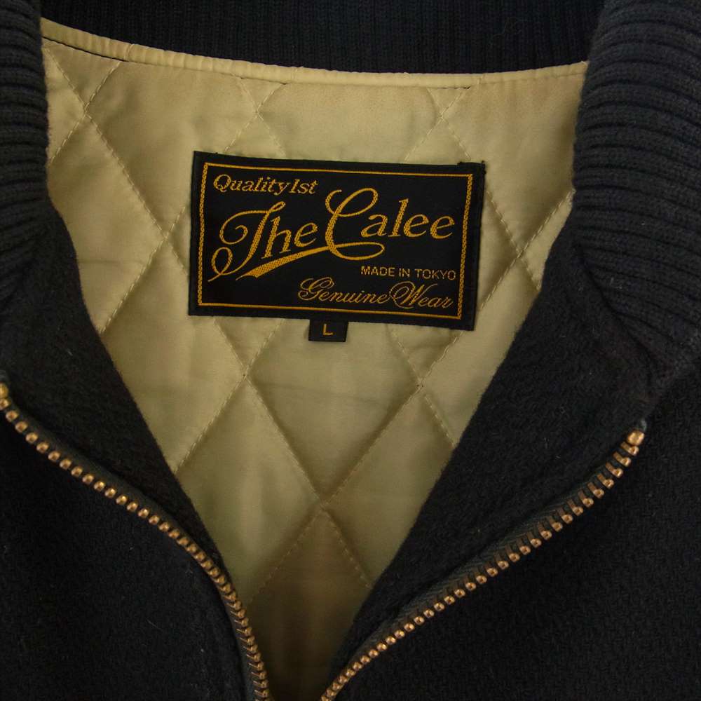 CALEE キャリー ウール ジャケット スタジャン ブラック系 L【中古】
