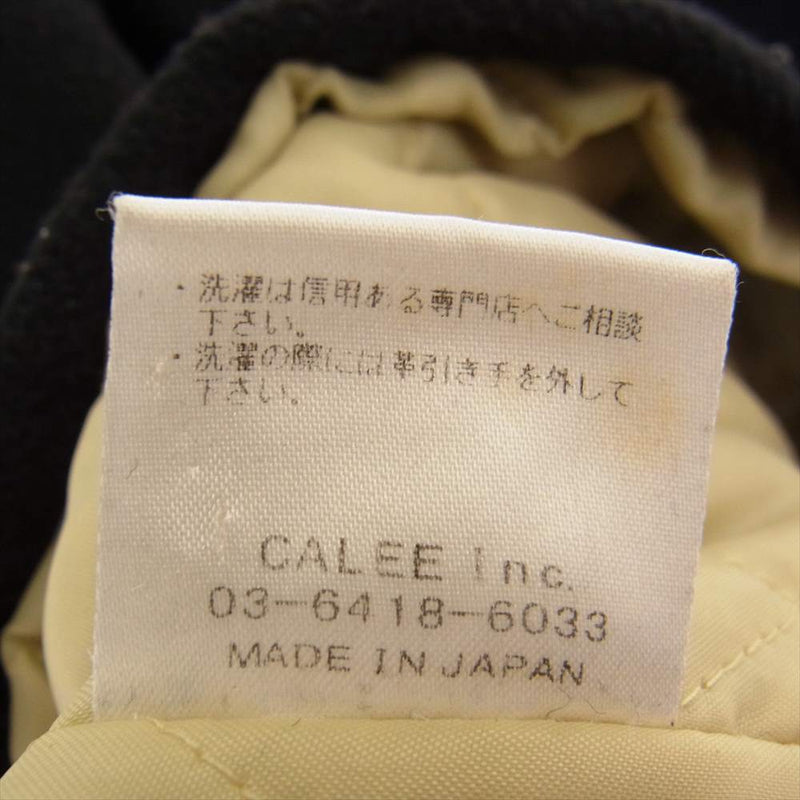 CALEE キャリー ウール ジャケット スタジャン ブラック系 L【中古】