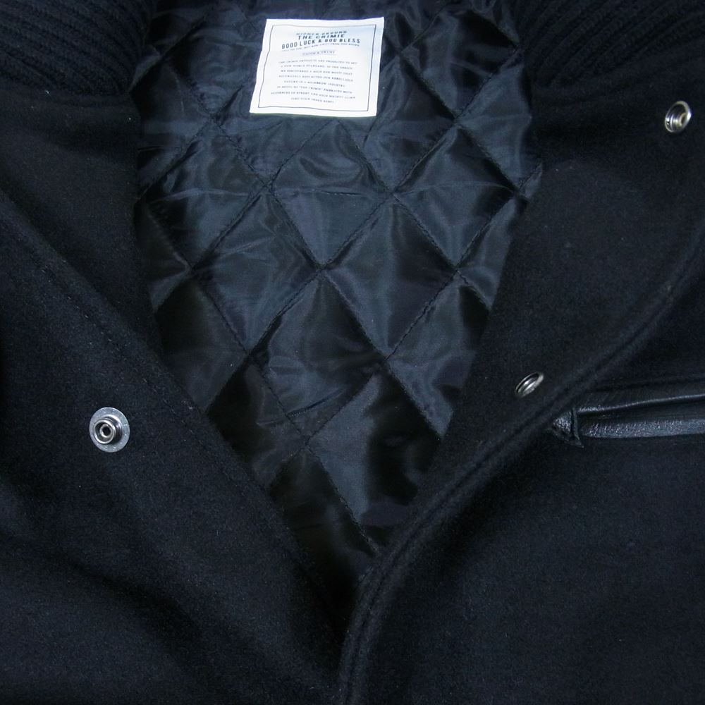 CRIMIE クライミー C1G5-JK05 STADIUM JACKET スタジャン ブラック系 XL【中古】