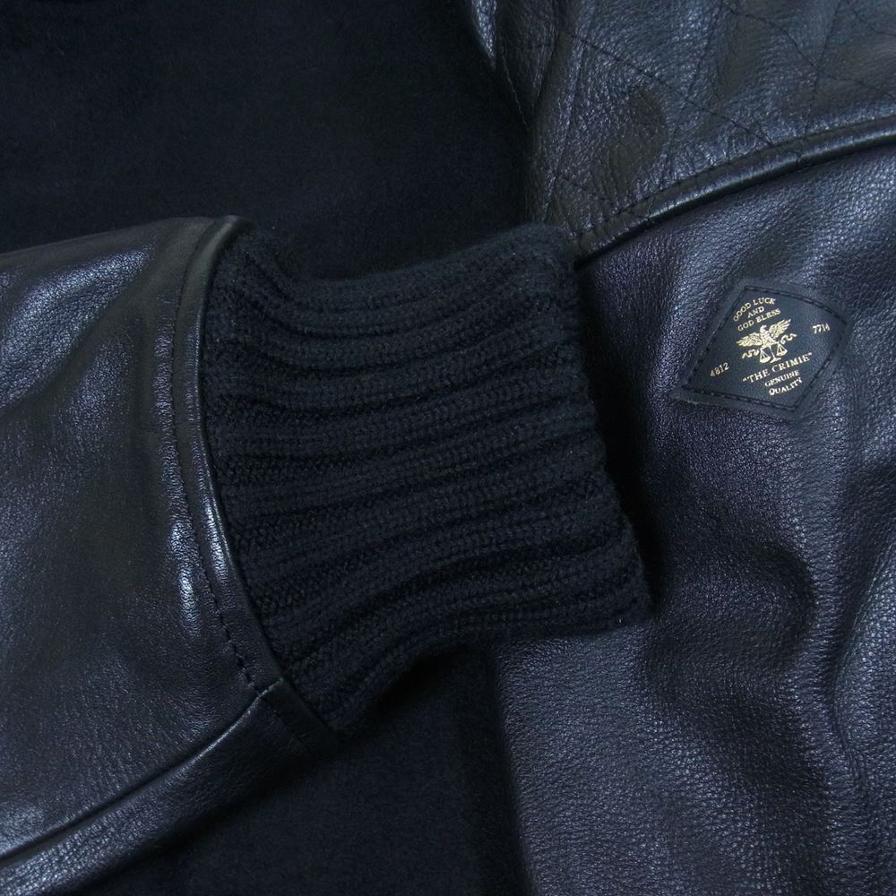 CRIMIE クライミー スタジャン C1G5-JK05 STADIUM JACKET スタジャン ブラック系 XL【中古】 CRIMIE クライミー C1G5-JK05 STADIUM JACKET スタジャン ブラック系
