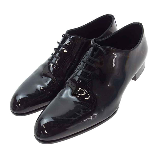 LOUIS VUITTON ルイ・ヴィトン グルネル ライン リシュリュー モノグラム パテント レースアップ シューズ ブラック系 ダークブラウン系 7 1/2【中古】
